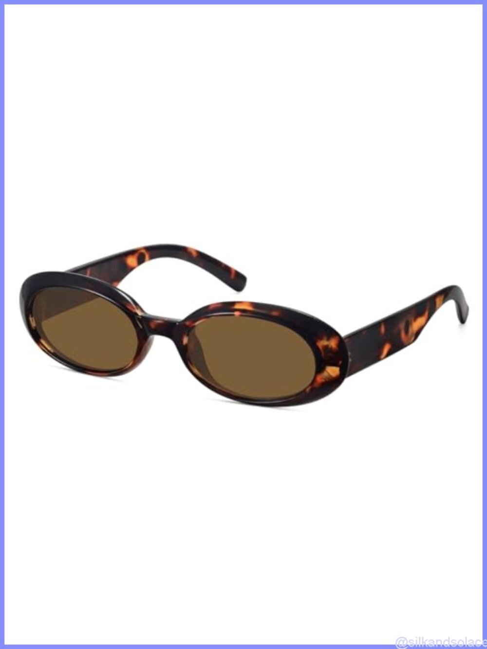 Retro Oval Sunglasses for Women Trendy 90s Vintage Small Face UV Protection